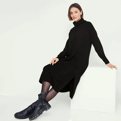 پیراهن بافت بلند زنانه اسمارا کد 428038