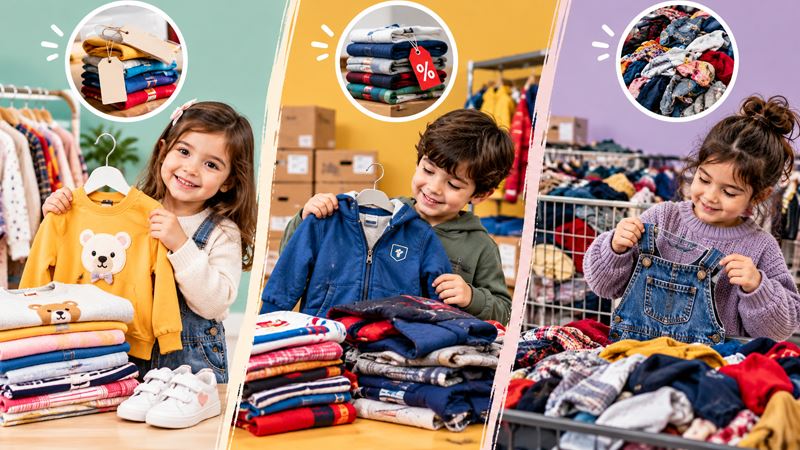 تفاوت لباس استوک بچگانه با دست دوم ، اوت لت و تاناکورا