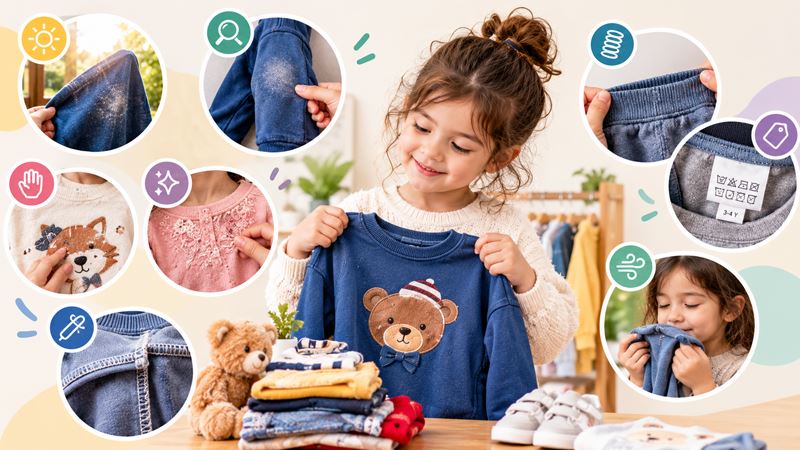 چگونگی تشخیص کیفیت لباس استوک بچگانه