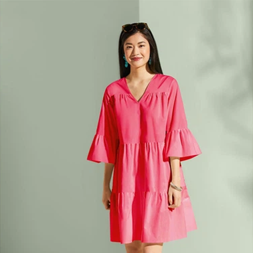 پیراهن کتان زنانه اسمارا کد 371372